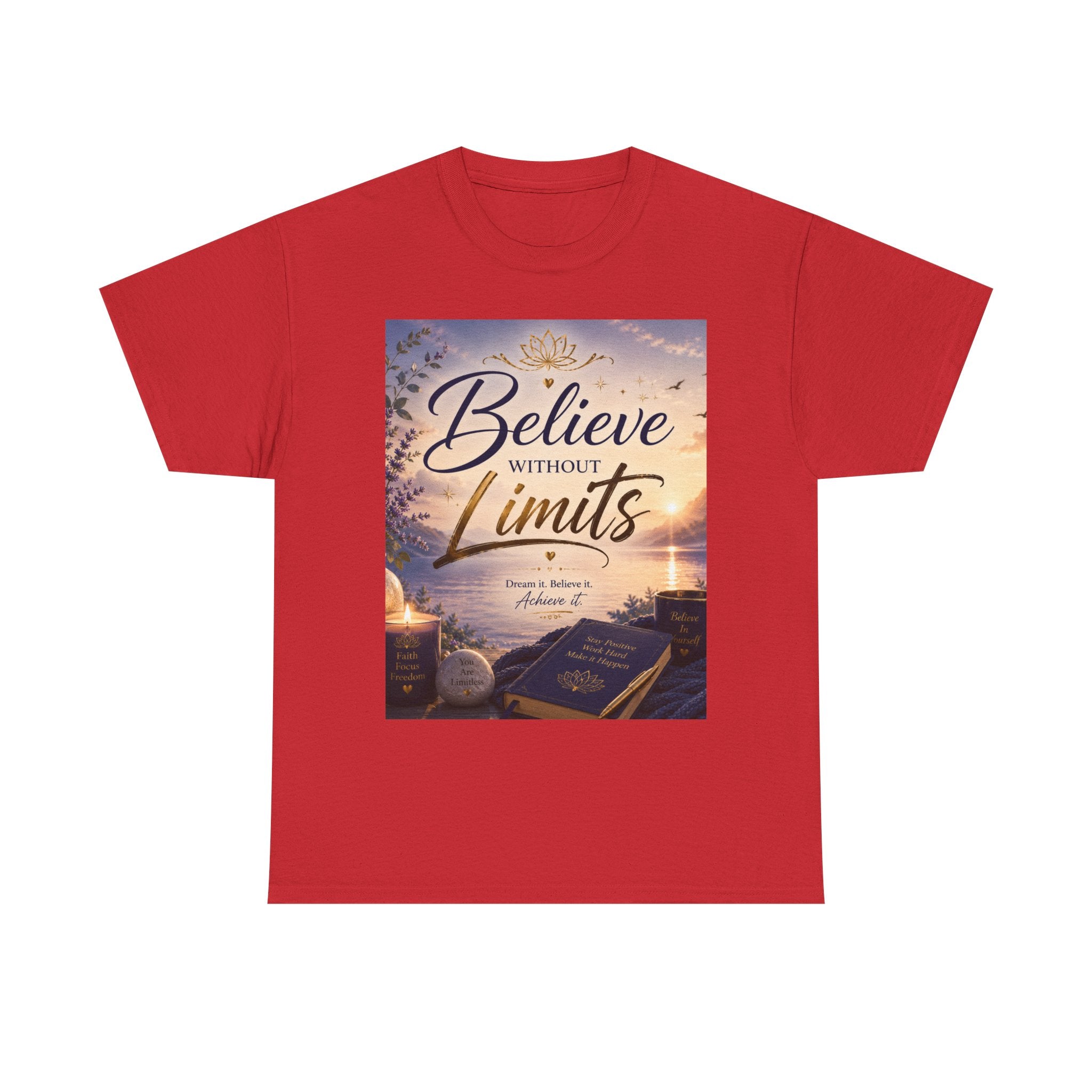Believe Without Limits T-Shirt — Inspirational Faith Graphic Tee