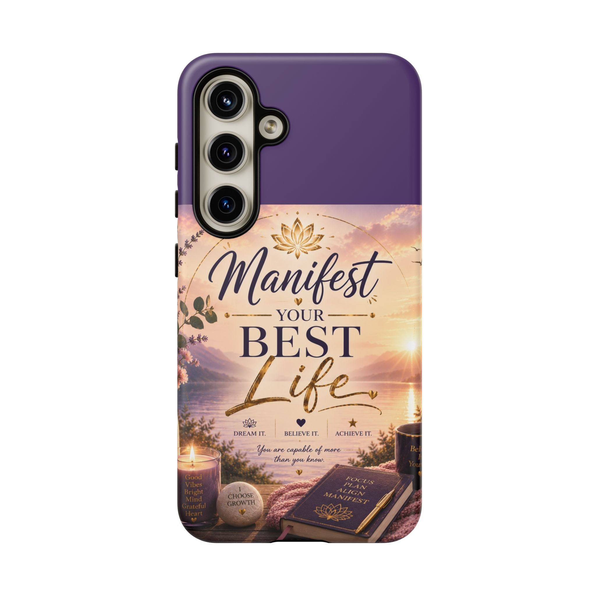 Manifest Your Best Life Phone Case — Inspirational Spiritual Protective Cover