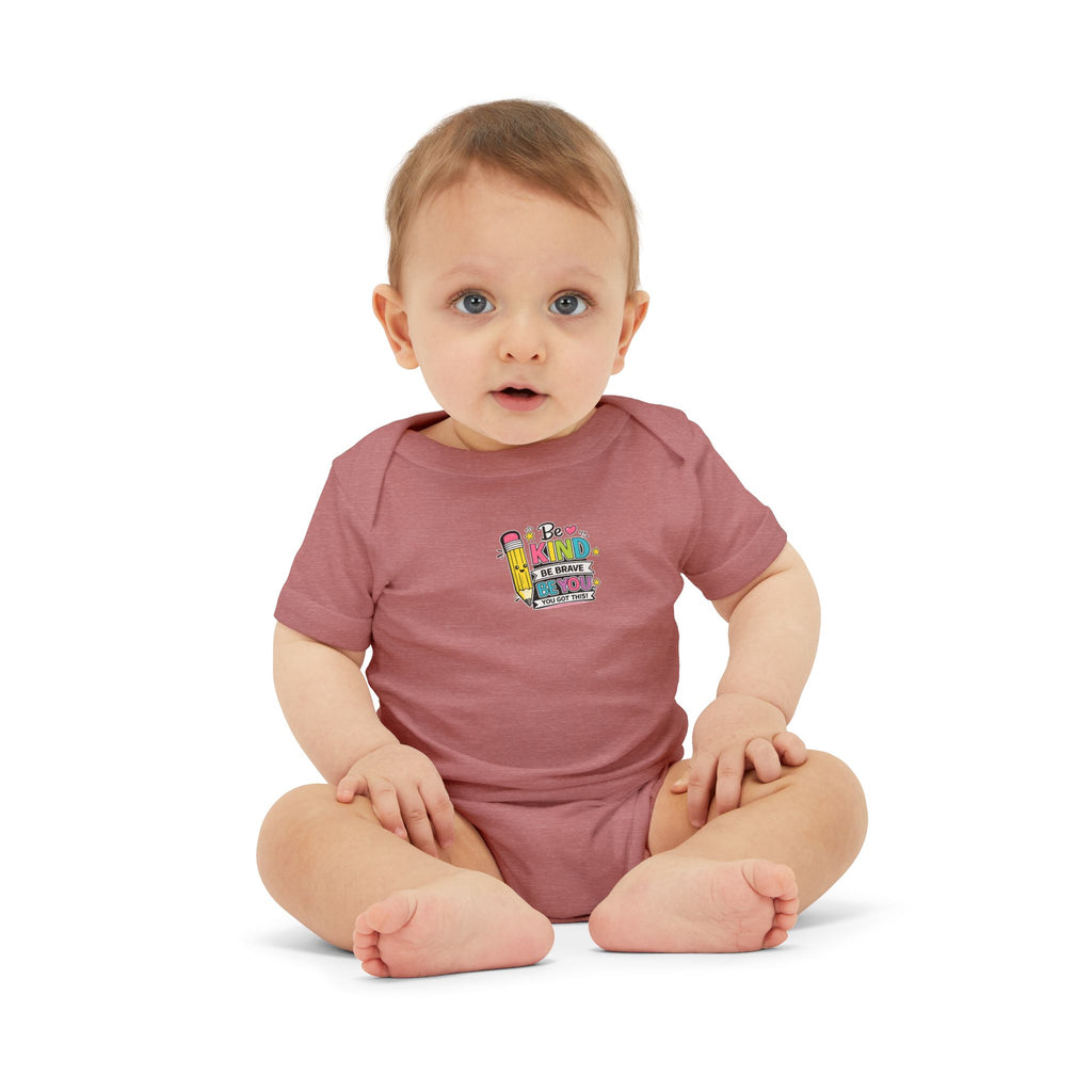 Infant Onesie - Colorful Stacked Books "Read to Me" Baby Bodysuit