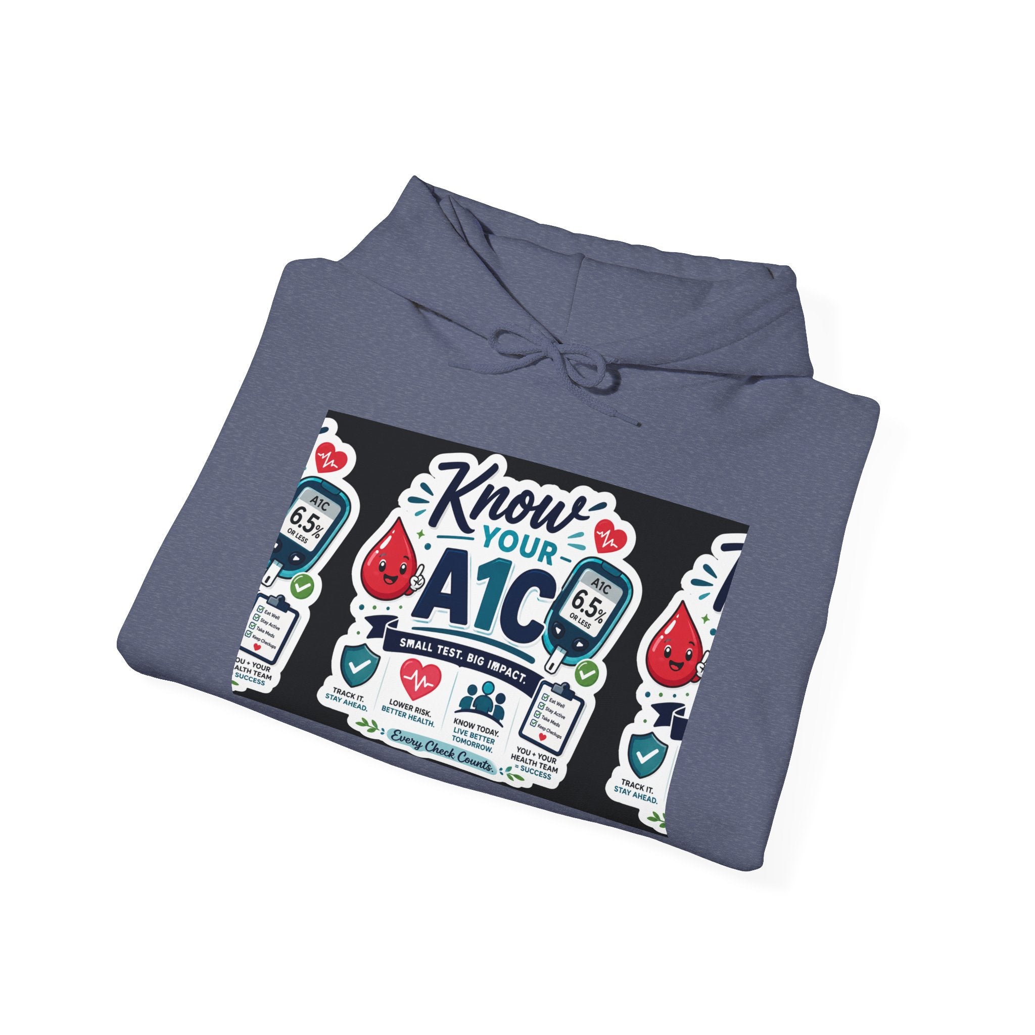 Know Your A1C Hoodie — Diabetes Awareness Sweatshirt