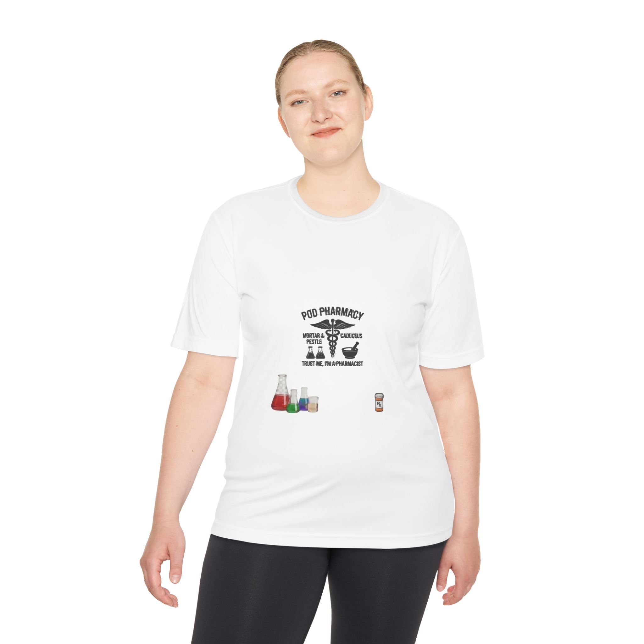 Lab Tech Tee — 'PhD Pharmacy' Science Beakers Graphic Shirt