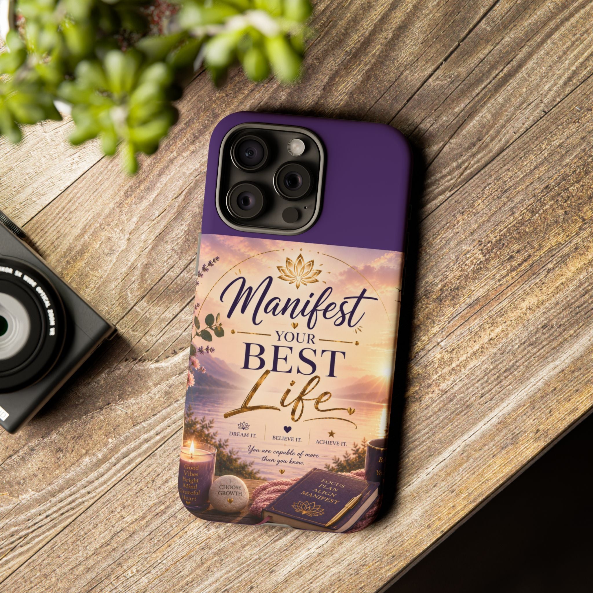 Manifest Your Best Life Phone Case — Inspirational Spiritual Protective Cover