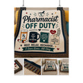 Pharmacist Off Duty Poster - Rest Relax Recharge Wall Art