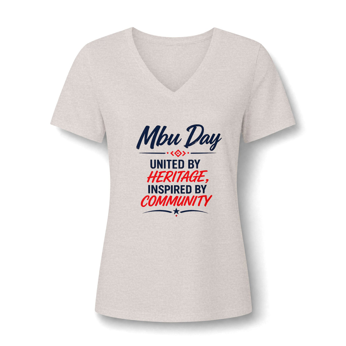 MBU Day Houston Women's V-Neck Tee – Lion Graphic Event Shirt