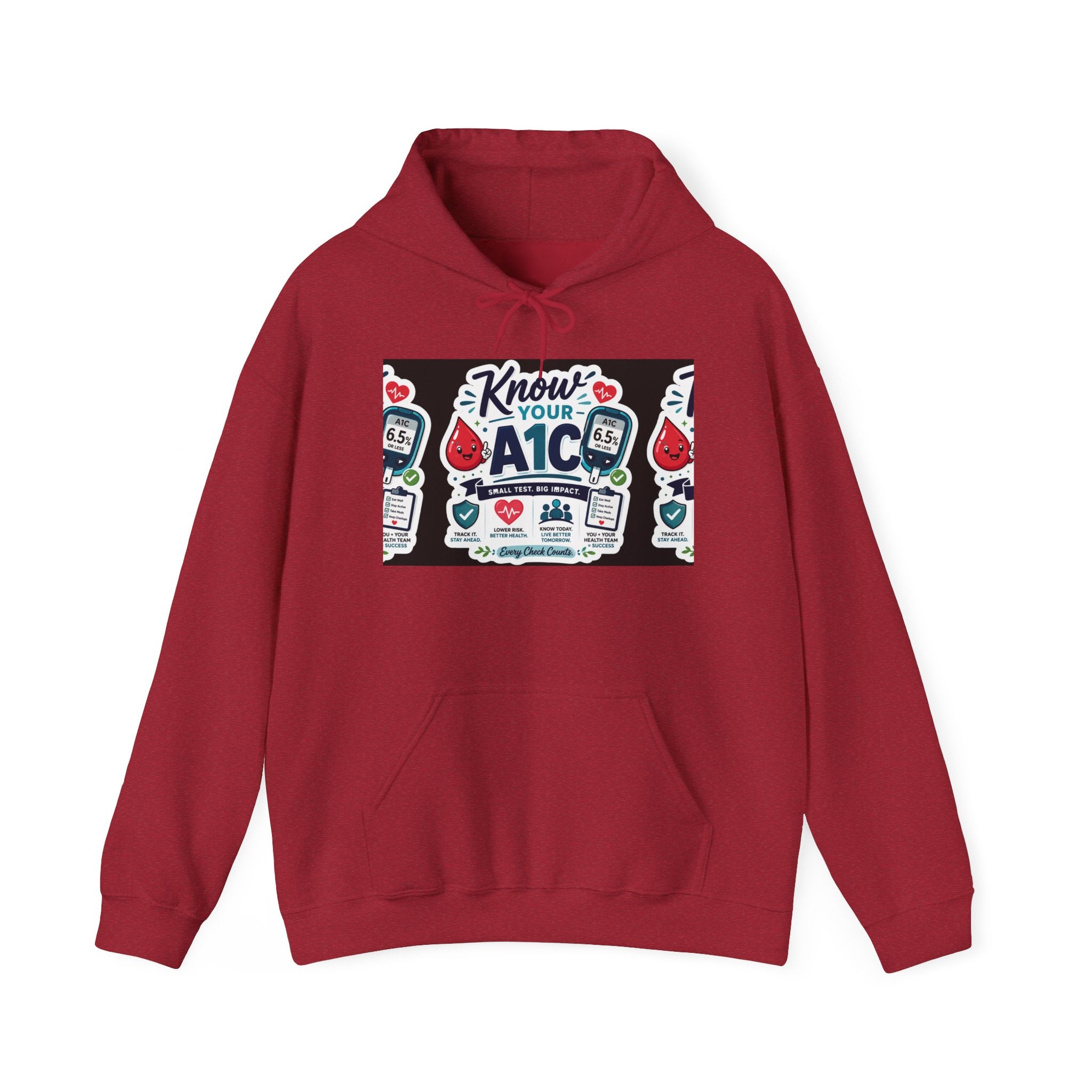 Know Your A1C Hoodie — Diabetes Awareness Sweatshirt