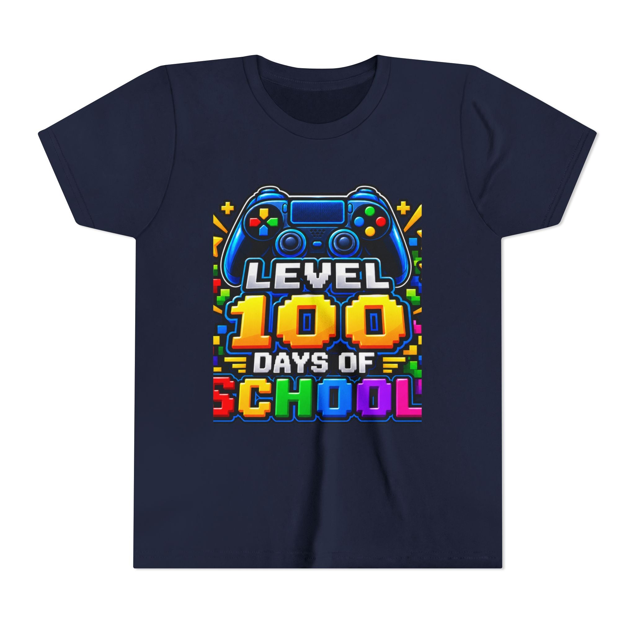 Level 100 Days of School Youth Tee — Gamer 100th Day of School Shirt