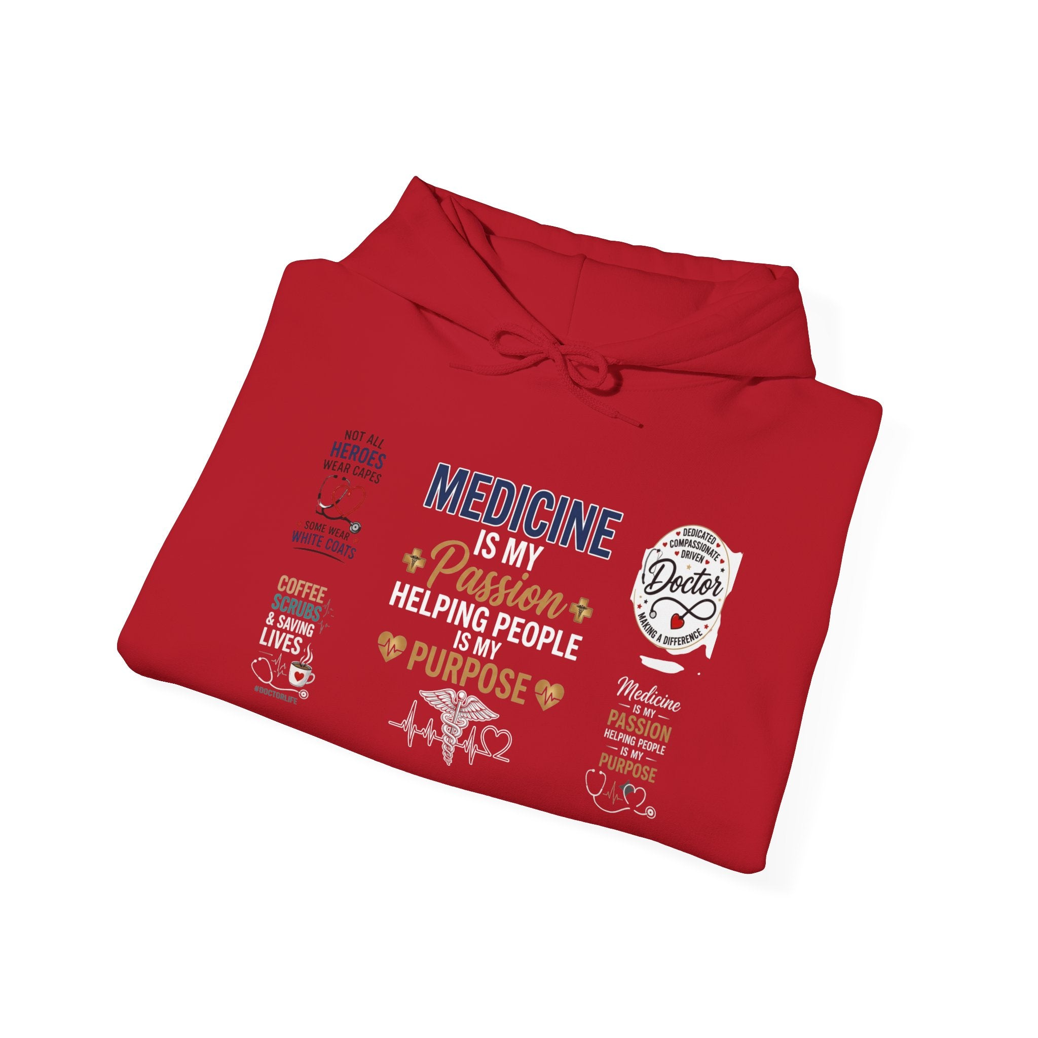 Medicine Passion Purpose Hoodie – Medical Student & Nurse Gift Pullover