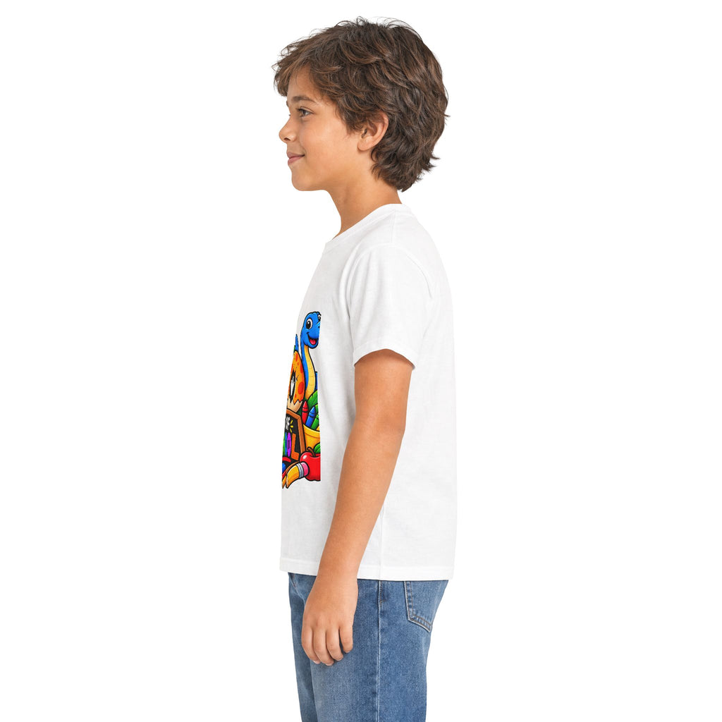100 Days of School Kids Tee — Cute Dinosaur Celebration Shirt for Preschool & Elementary