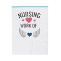 Velveteen Plush Blanket — "Nursing Work of Heart" Soft Nurse Gift Throw