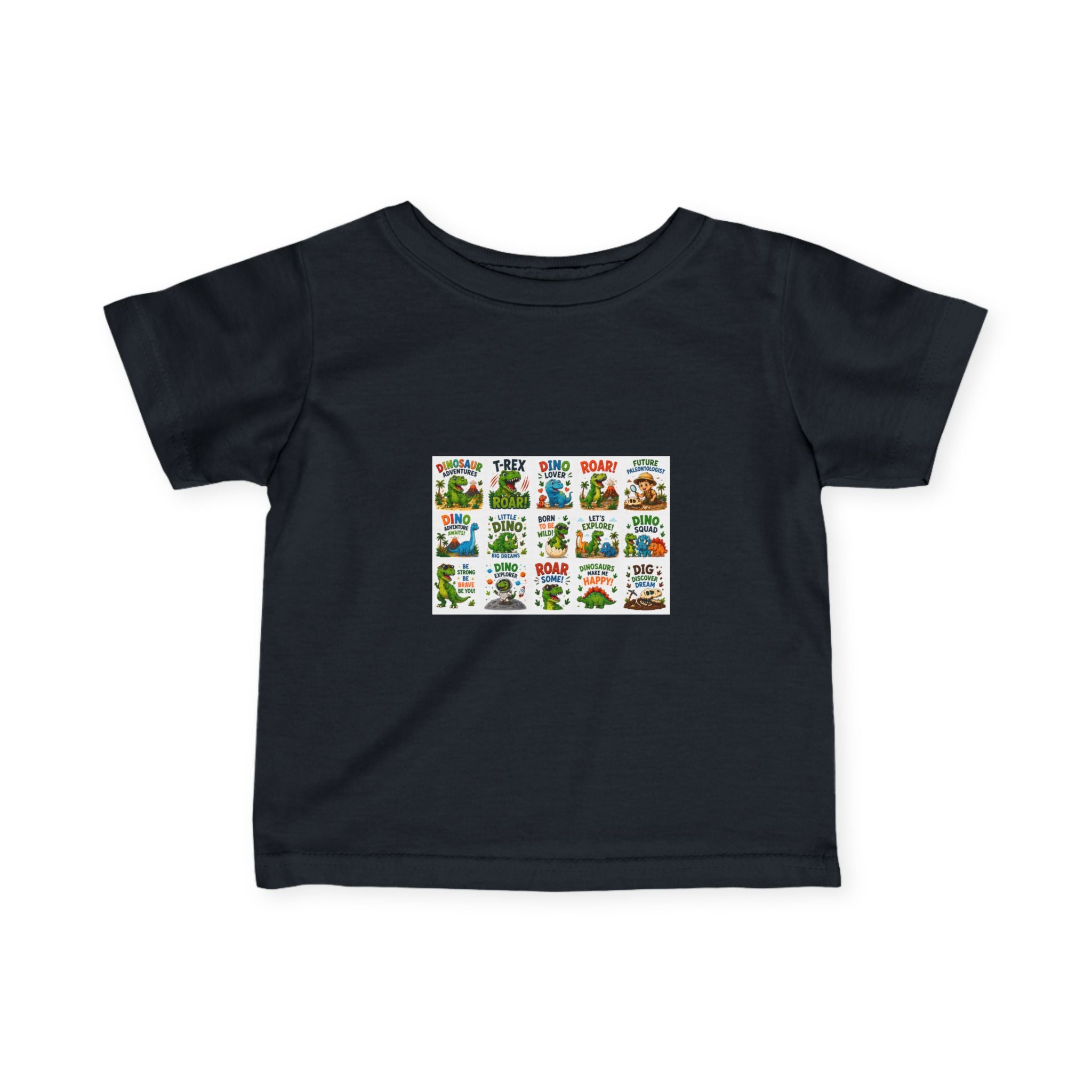 Infant Tee — Colorful Alphabet Animal Blocks Baby T-Shirt