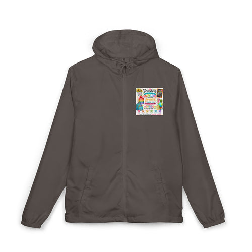 Colorful Floral 'Friends Forever' Windbreaker Jacket — Lightweight Hooded Zip-Up