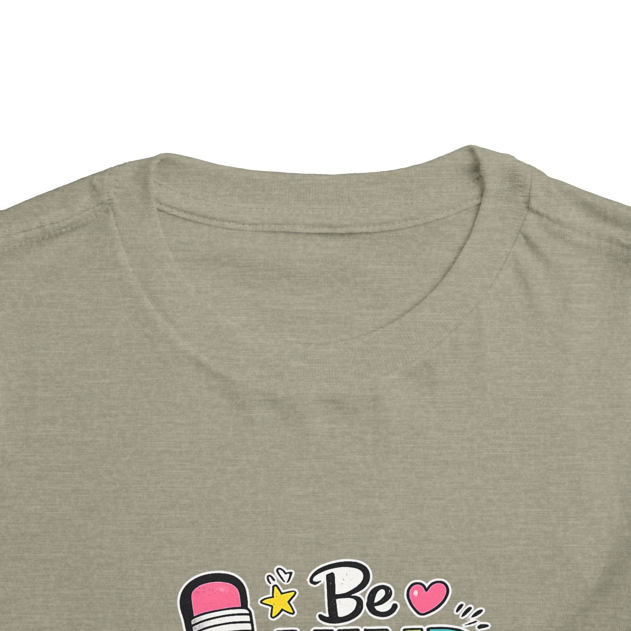 Be Kind Pencil Toddler Tee — "Be Kind, Be Brave, Be You" Inspirational Kids Shirt