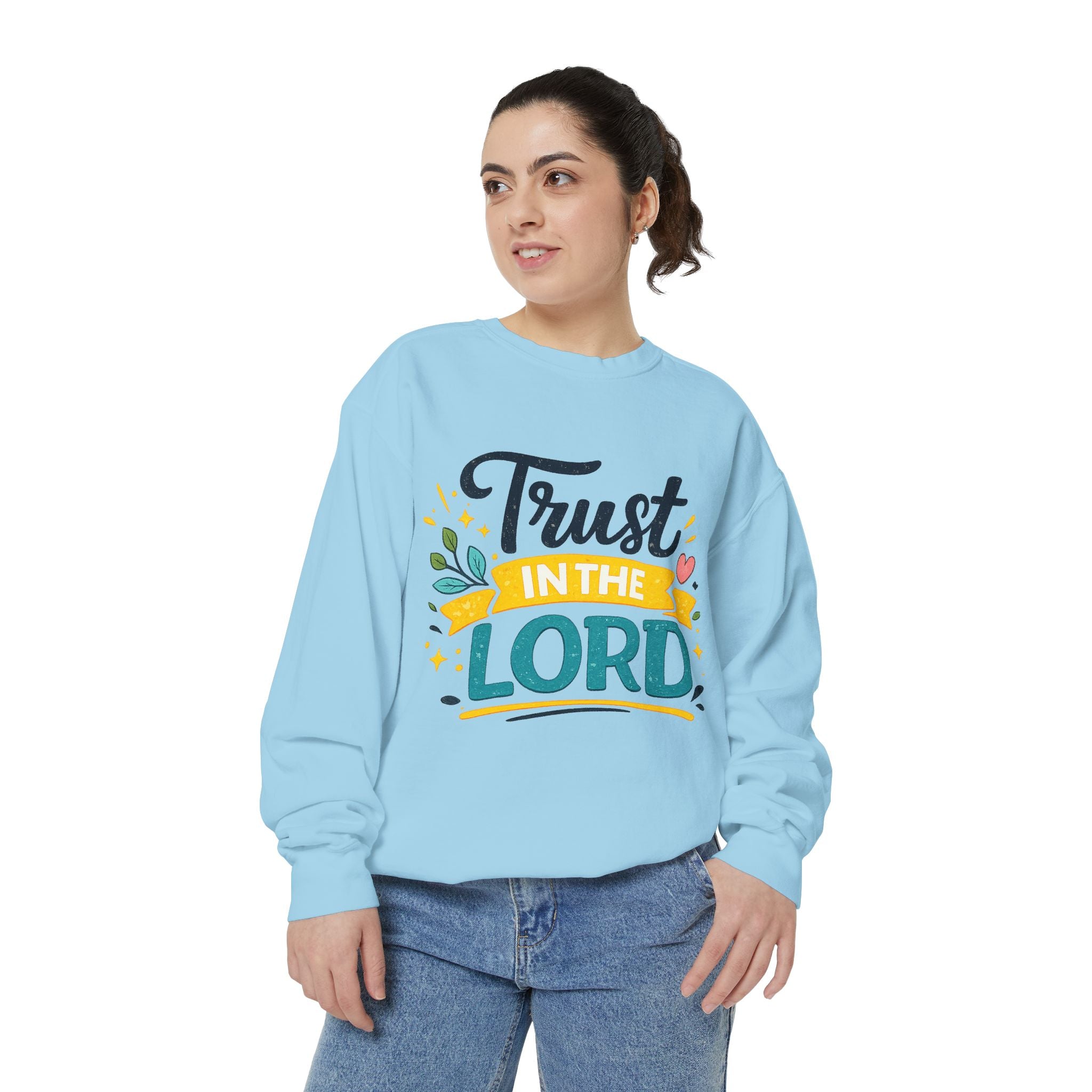 Trust in the Lord Sweatshirt — Inspirational Christian Faith Crewneck