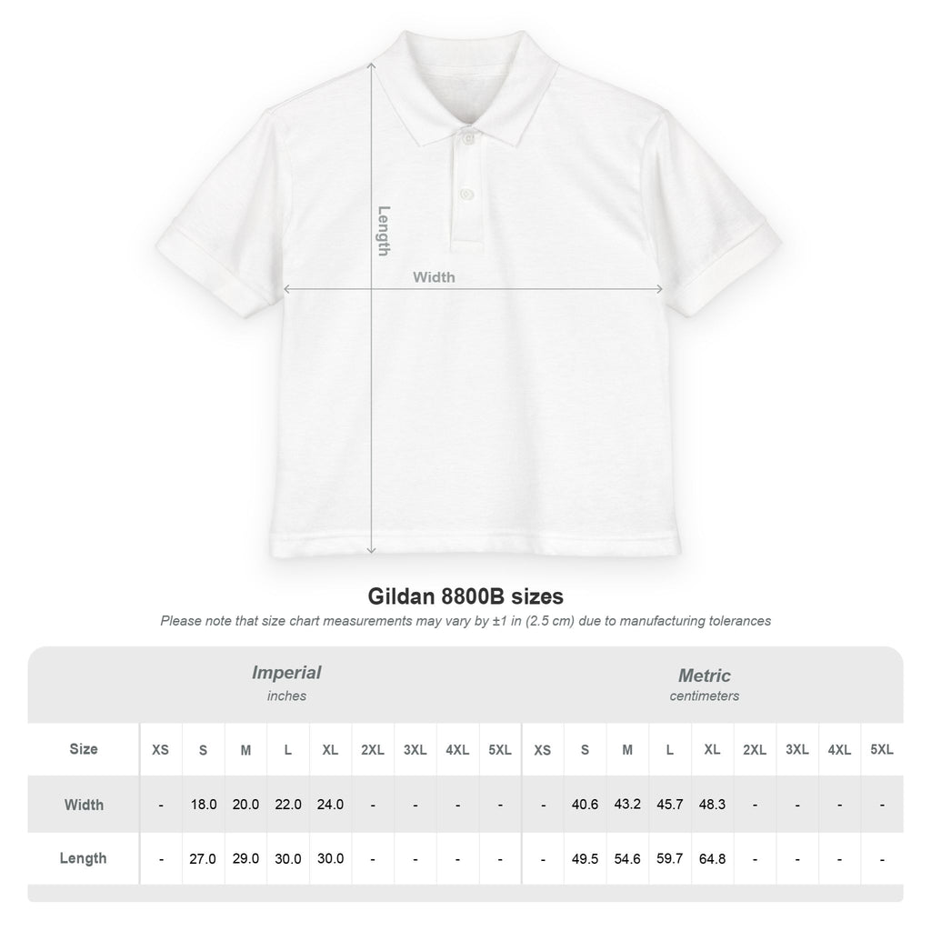Youth Polo — "100 Days of School" Sport-Themed Kids Polo