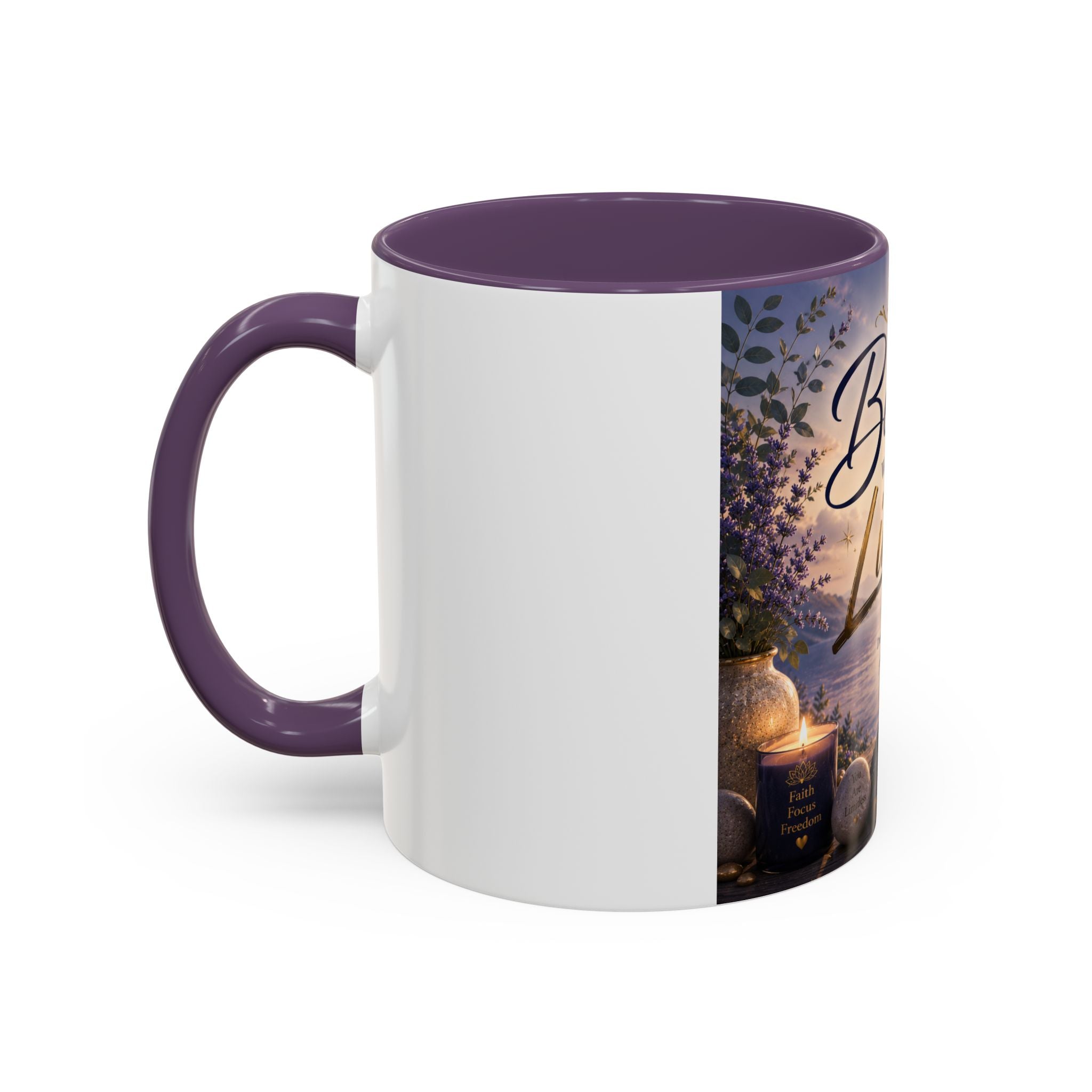 Believe Without Limits Coffee Mug — Inspirational Motivational Ceramic Mug (11/15oz)