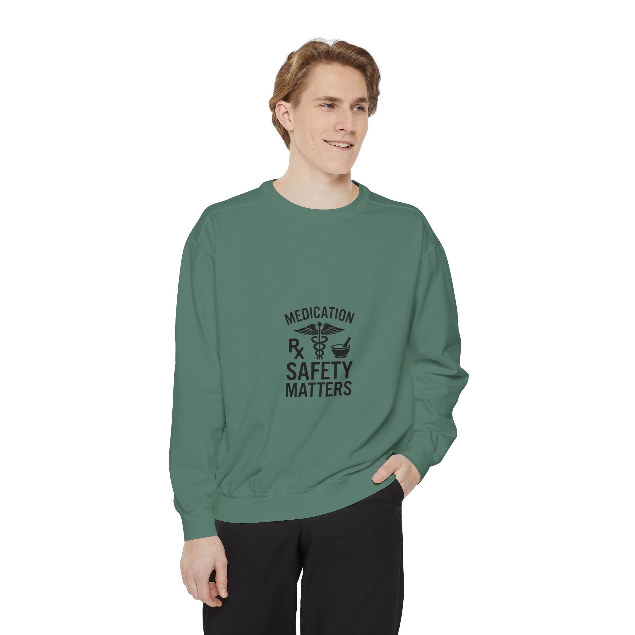 Medication Safety Matters Sweatshirt — Rx Pharmacy Nurse Healthcare Crewneck