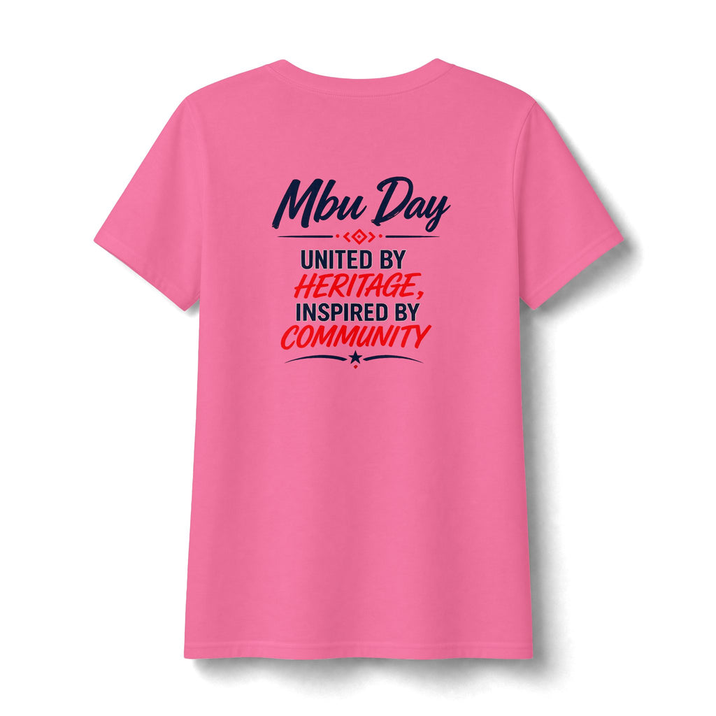 Mbu Day Texas V-Neck Tee — "Mbu Day: United by Heritage, Inspired by Community" Women's Shirt