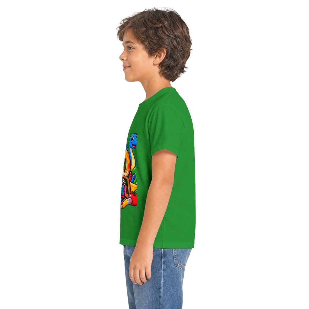 100 Days of School Kids Tee — Cute Dinosaur Celebration Shirt for Preschool & Elementary