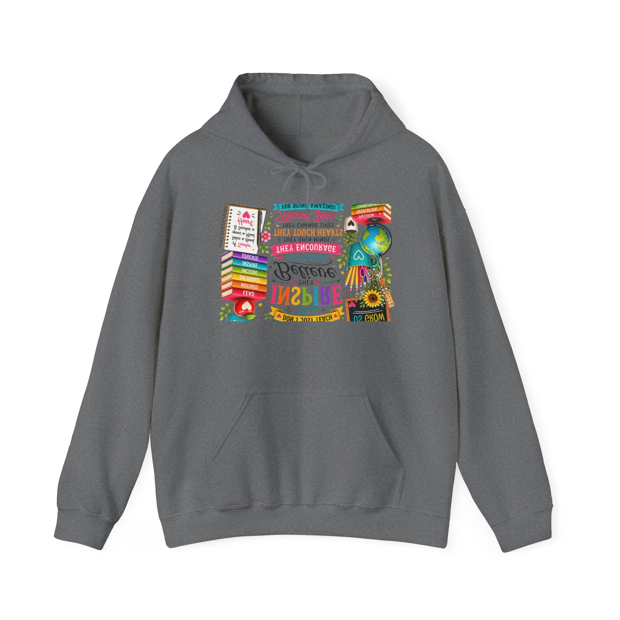 Reading Rainbow Hoodie — Inspirational Book Lover Sweatshirt (Believe in Magic)