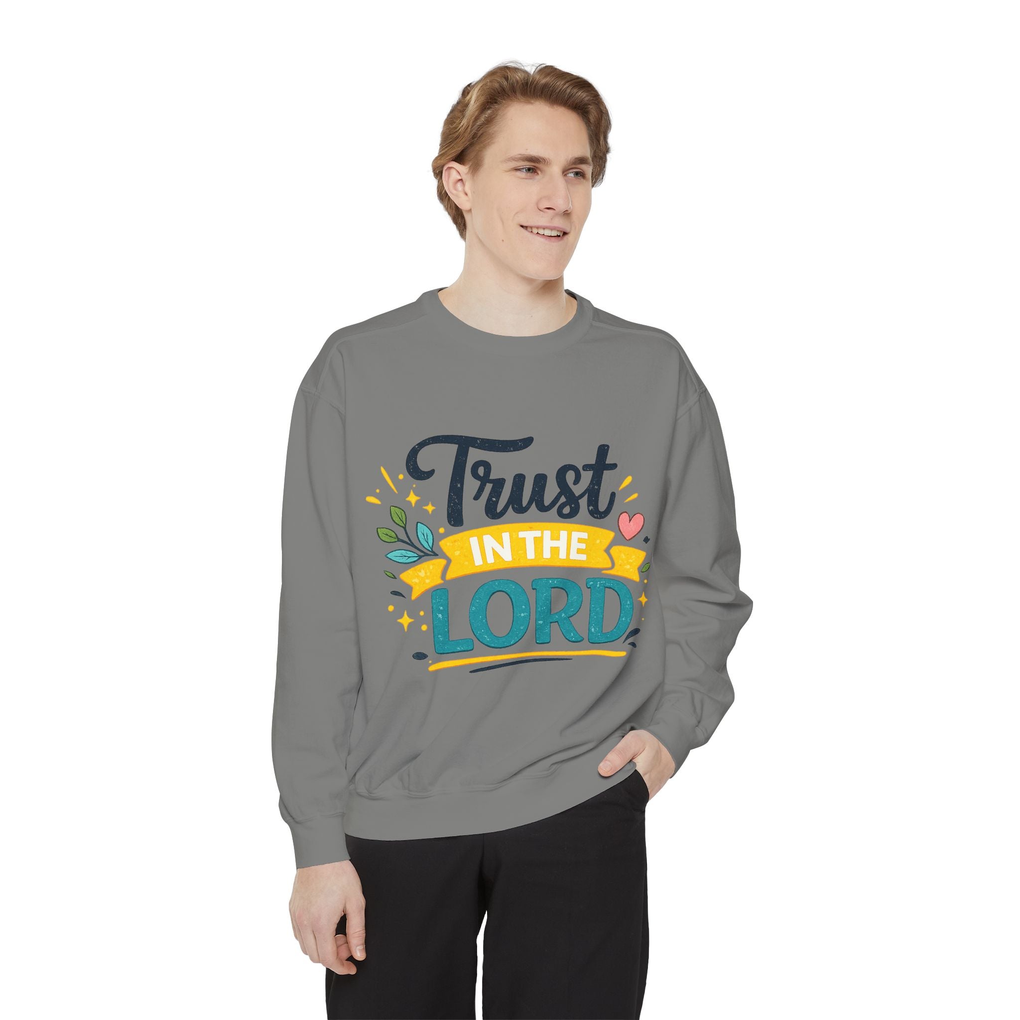 Trust in the Lord Sweatshirt — Inspirational Christian Faith Crewneck