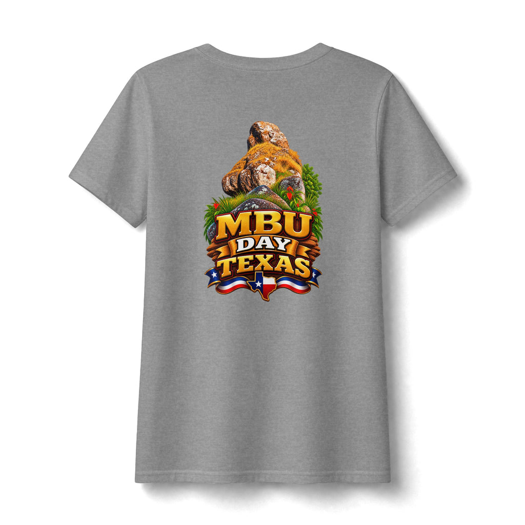 Mbu Day Texas V-Neck Tee — "Mbu Day: United by Heritage, Inspired by Community" Women's Shirt