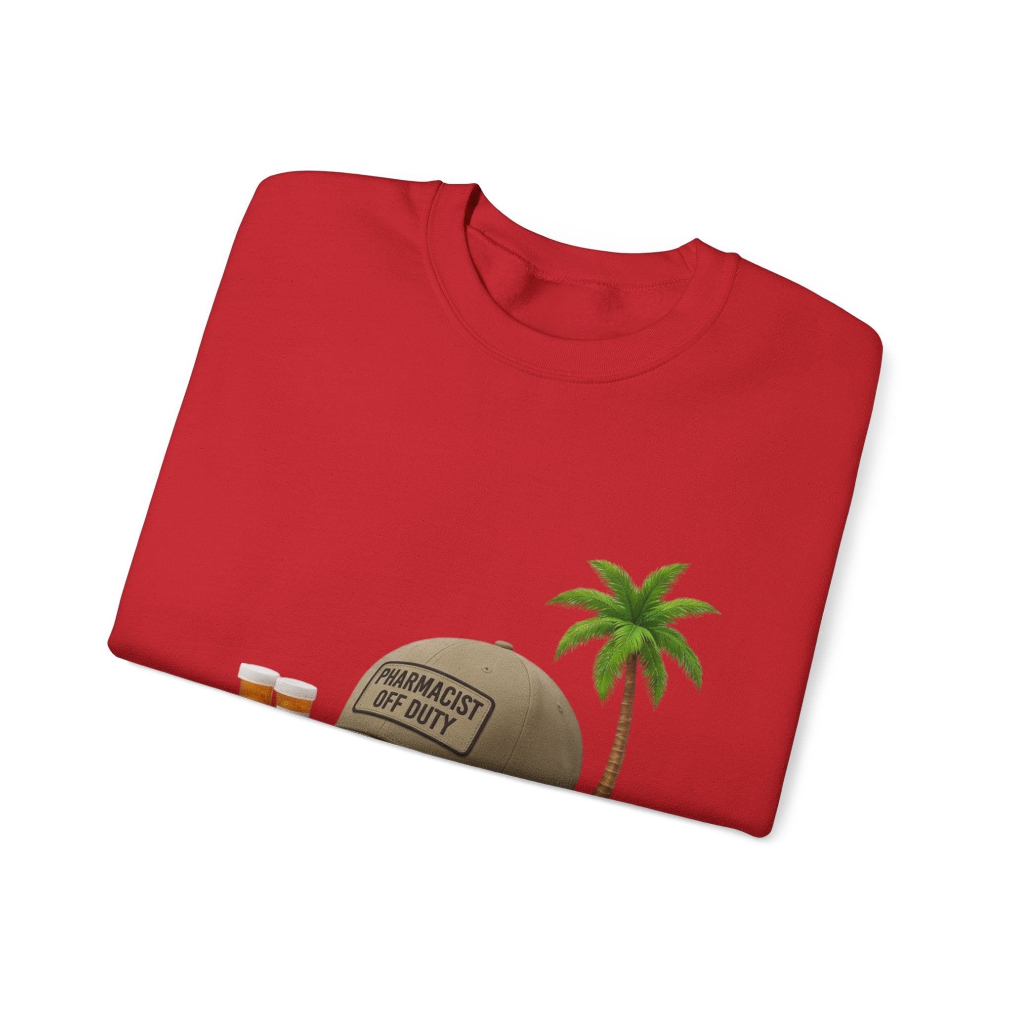 Vacation Vibes Sweatshirt — 'Pharmacist Off Duty' Palm Tree Travel Crewneck