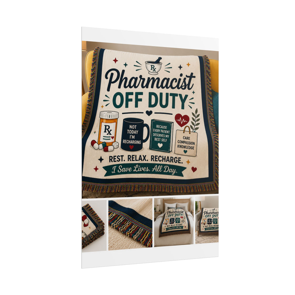 Pharmacist Off Duty Poster - Rest Relax Recharge Wall Art