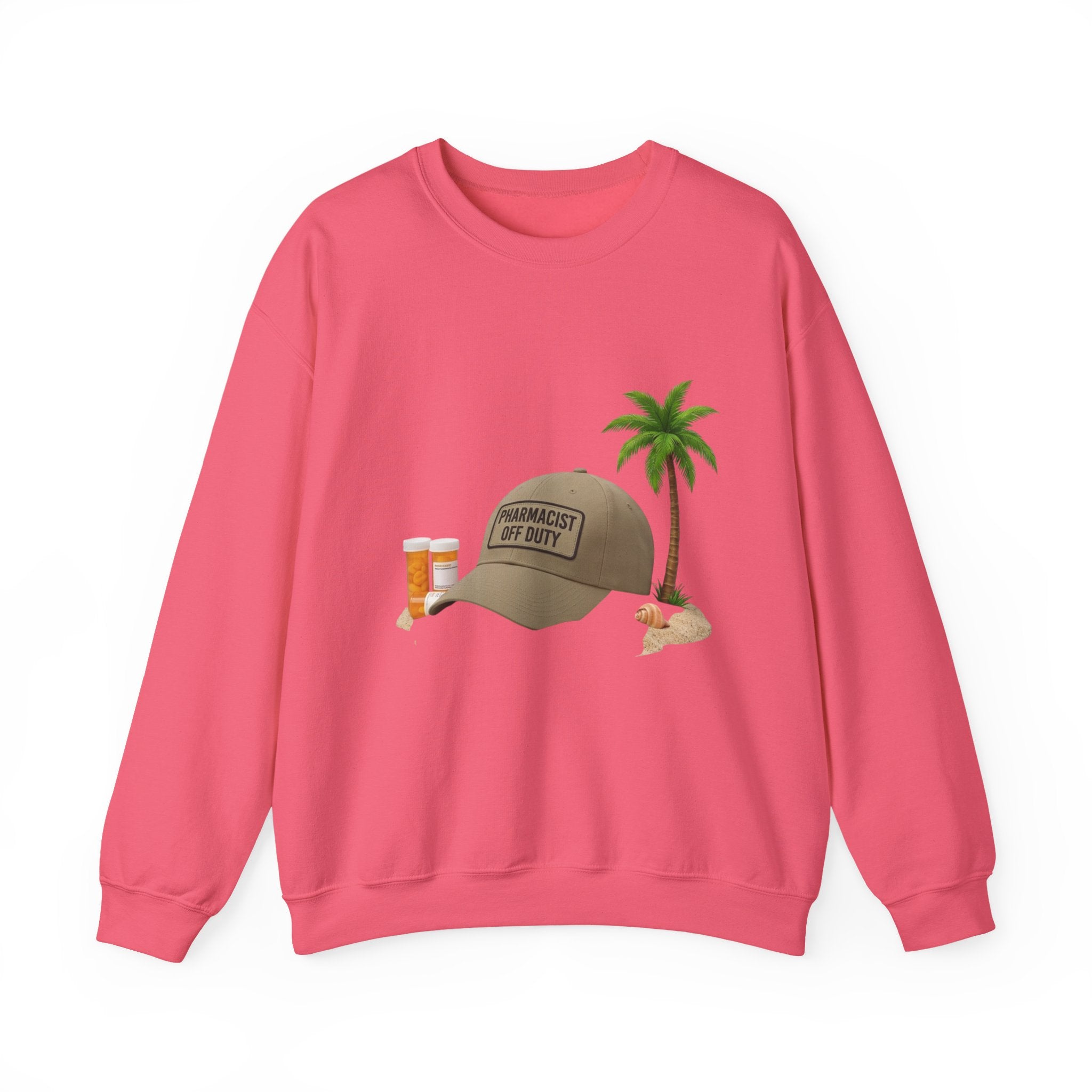 Vacation Vibes Sweatshirt — 'Pharmacist Off Duty' Palm Tree Travel Crewneck