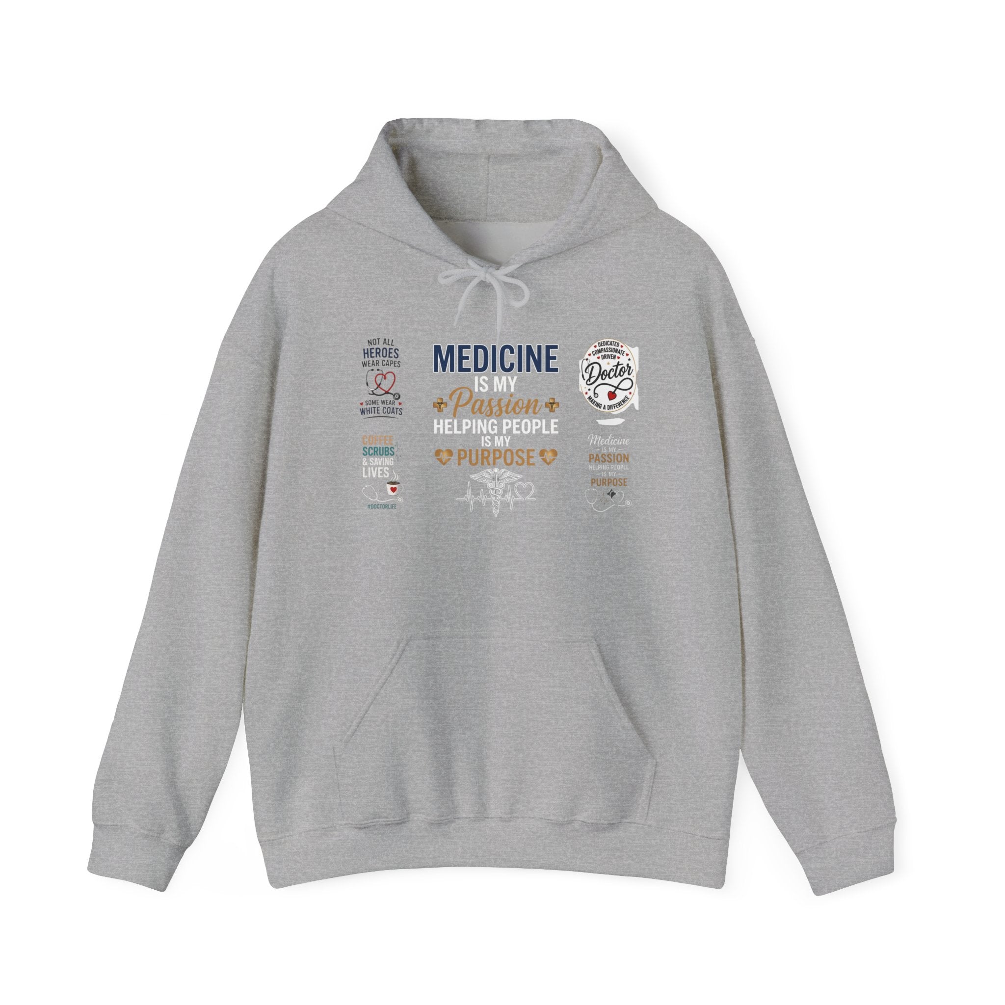 Medicine Passion Purpose Hoodie – Medical Student & Nurse Gift Pullover