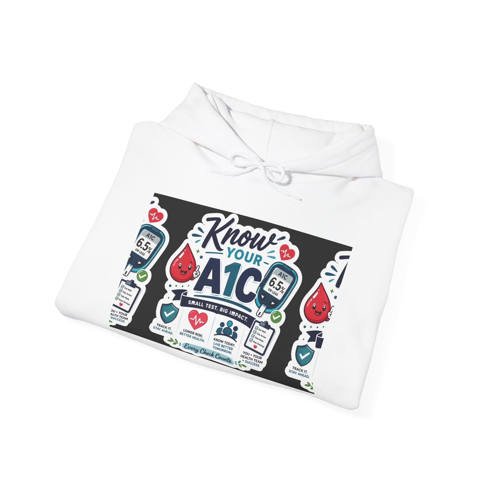 Know Your A1C Hoodie — Diabetes Awareness Sweatshirt