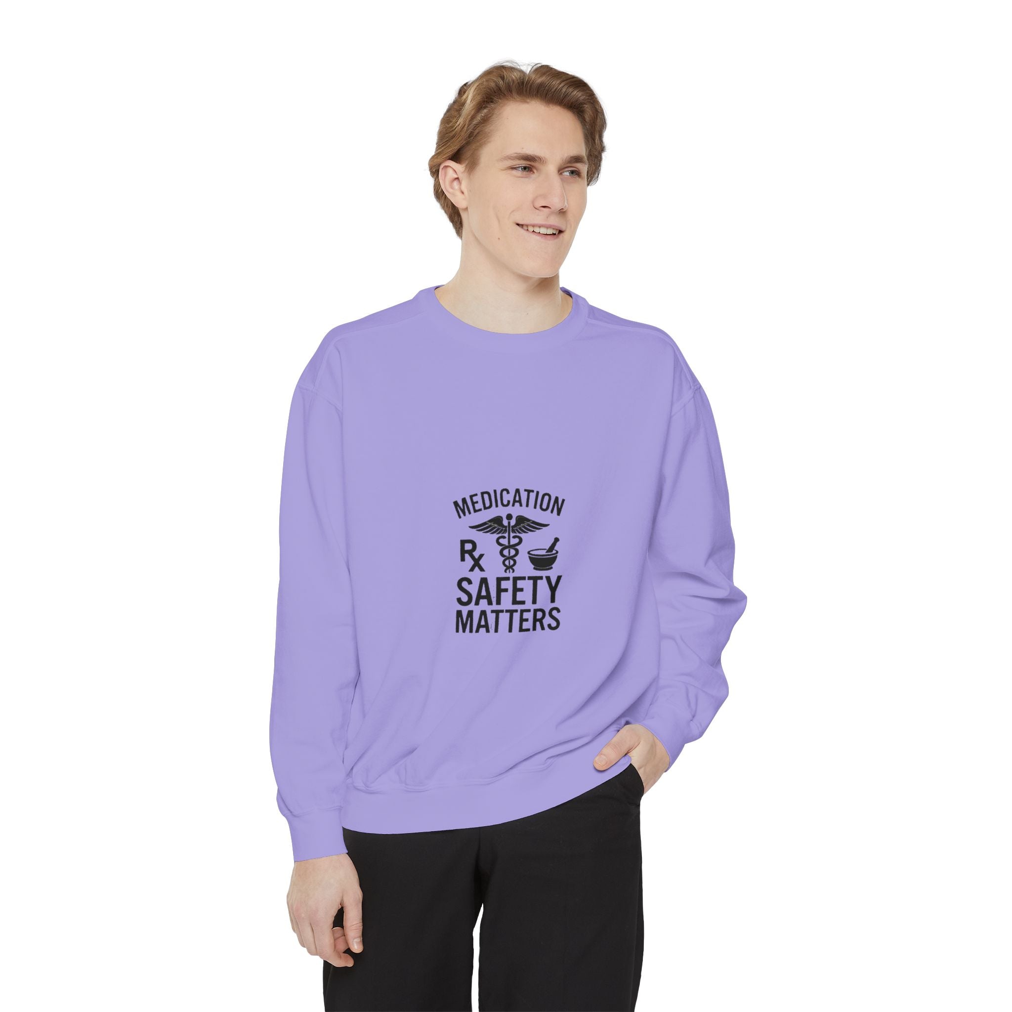 Medication Safety Matters Sweatshirt — Rx Pharmacy Nurse Healthcare Crewneck