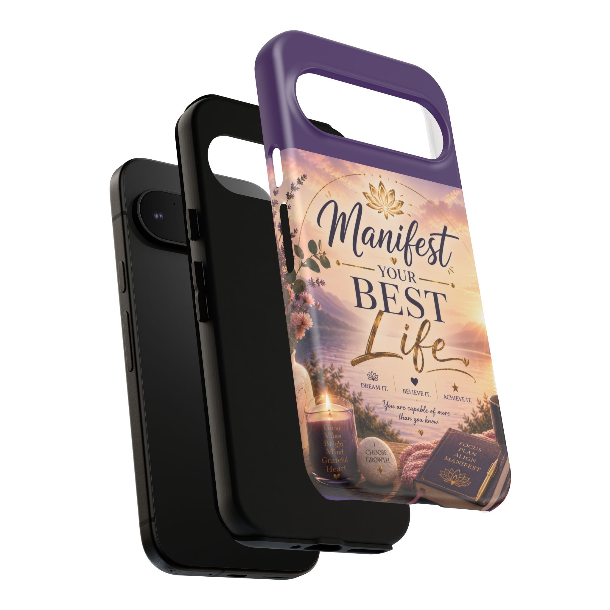 Manifest Your Best Life Phone Case — Inspirational Spiritual Protective Cover