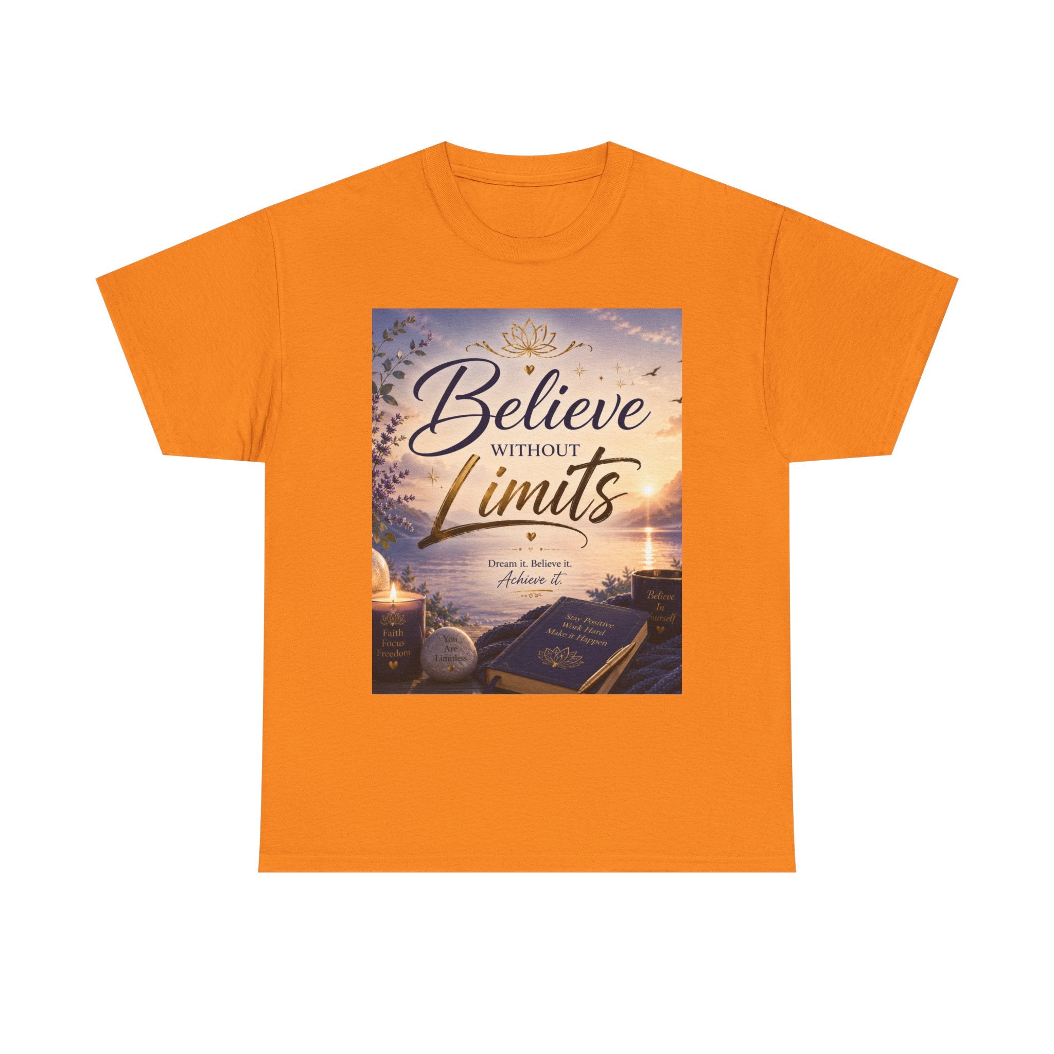 Believe Without Limits T-Shirt — Inspirational Faith Graphic Tee