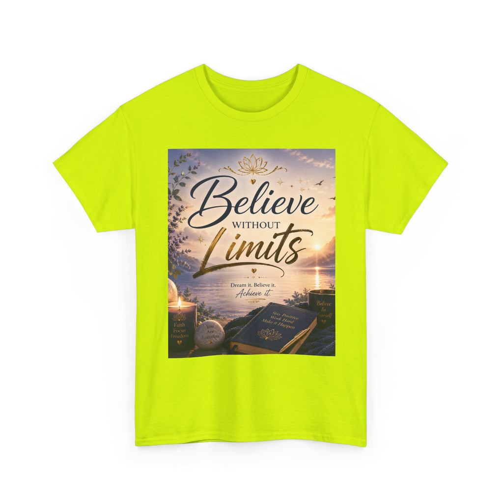 Believe Without Limits T-Shirt — Inspirational Faith Graphic Tee