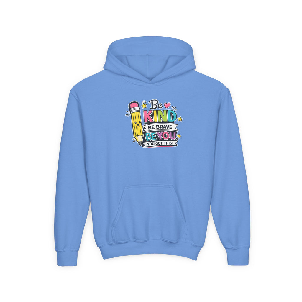 Be Kind Youth Hoodie – Encouraging Back-to-School Kids Sweatshirt