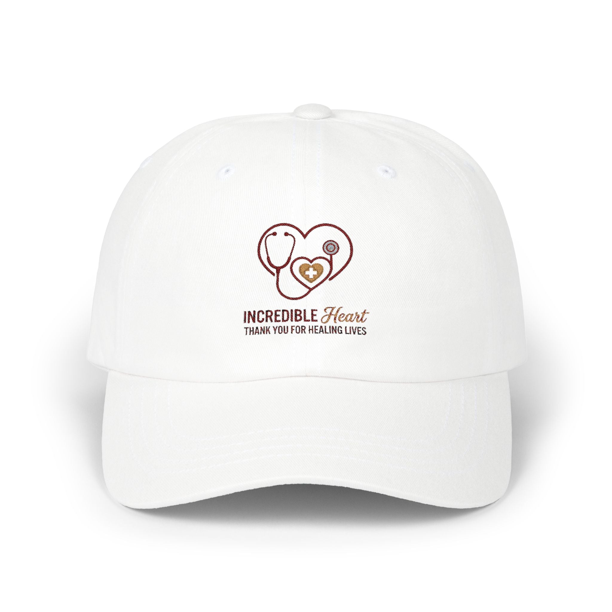 Dad Cap — "Incredible Heart" Thank You For Healing Lives Embroidered Hat
