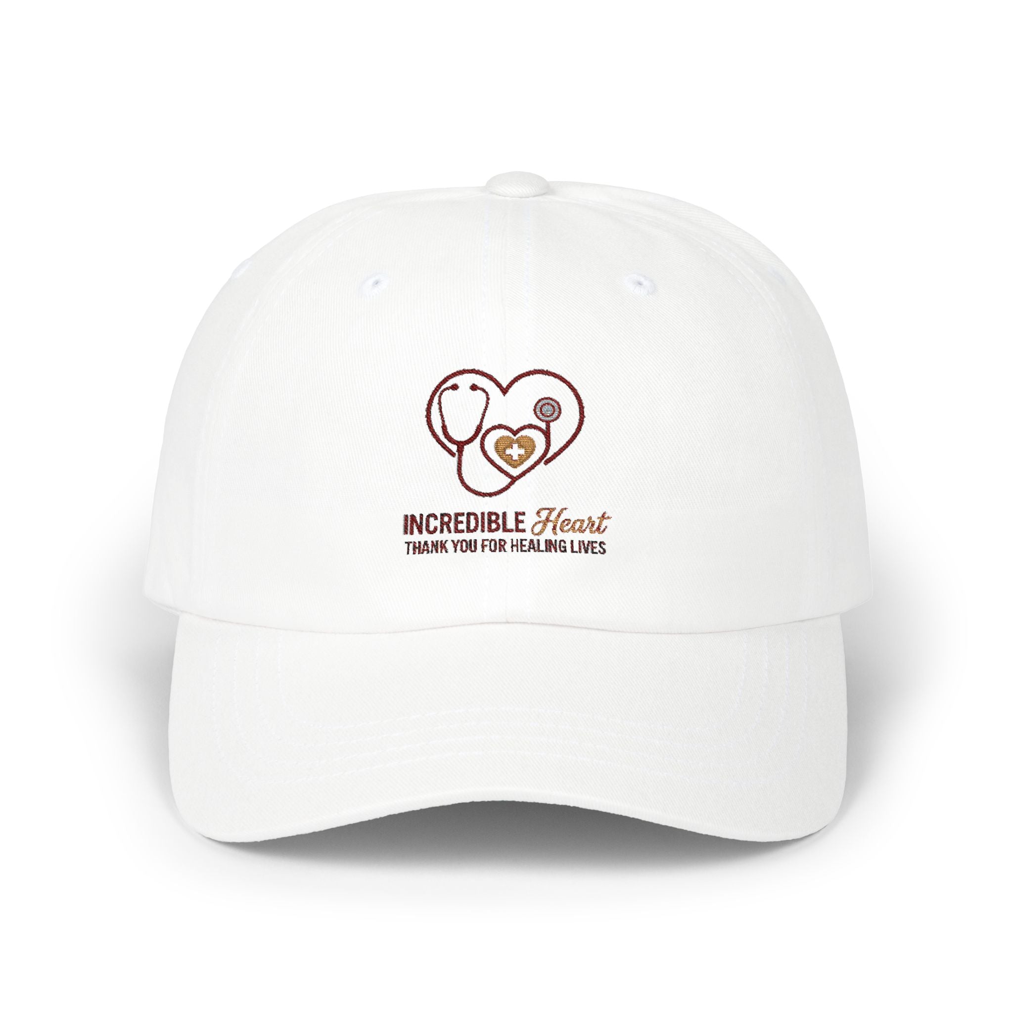 Dad Cap — "Incredible Heart" Thank You For Healing Lives Embroidered Hat