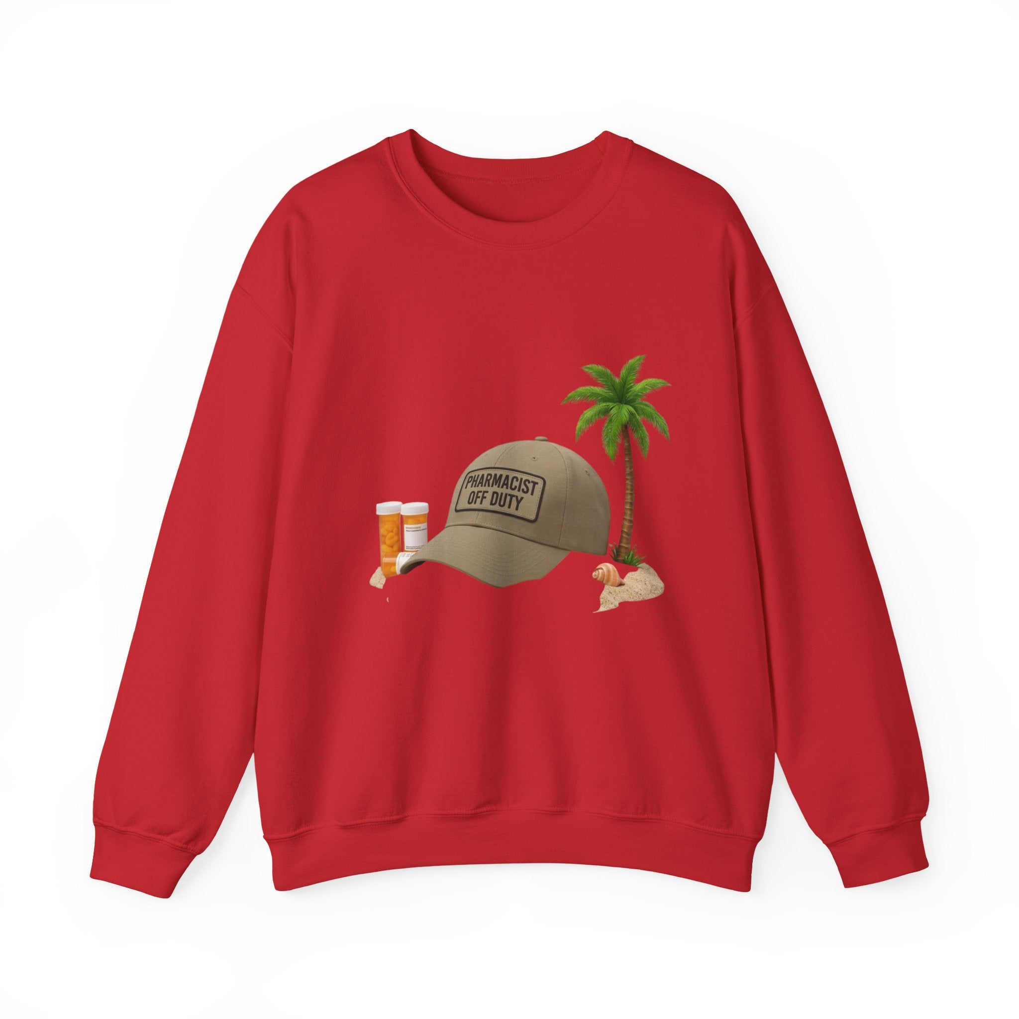 Vacation Vibes Sweatshirt — 'Pharmacist Off Duty' Palm Tree Travel Crewneck