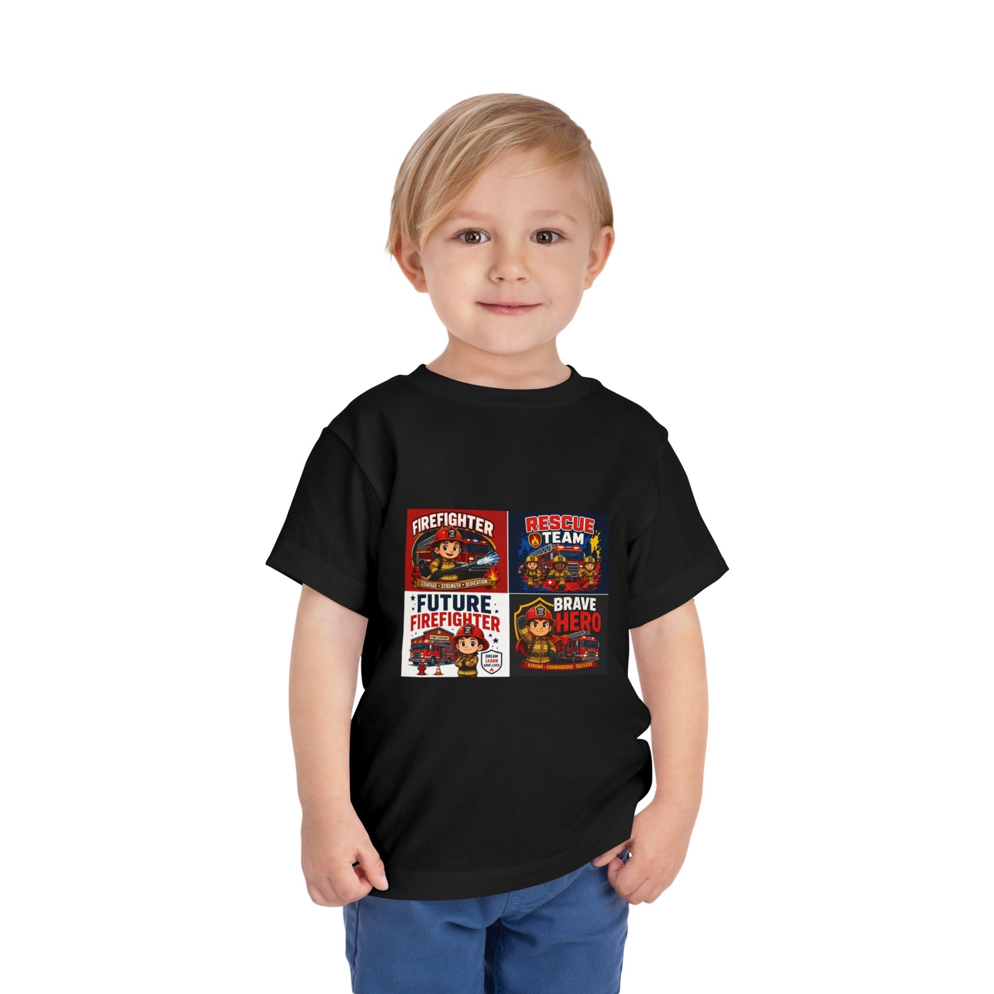 Toddler Firefighter Tee – "Future Firefighter" Rescue Team Brave Hero Kids Shirt