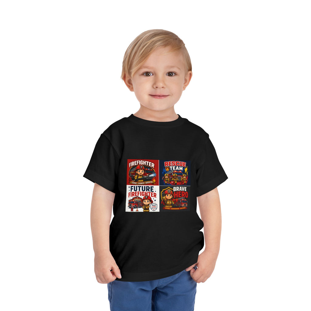 Toddler Firefighter Tee – "Future Firefighter" Rescue Team Brave Hero Kids Shirt