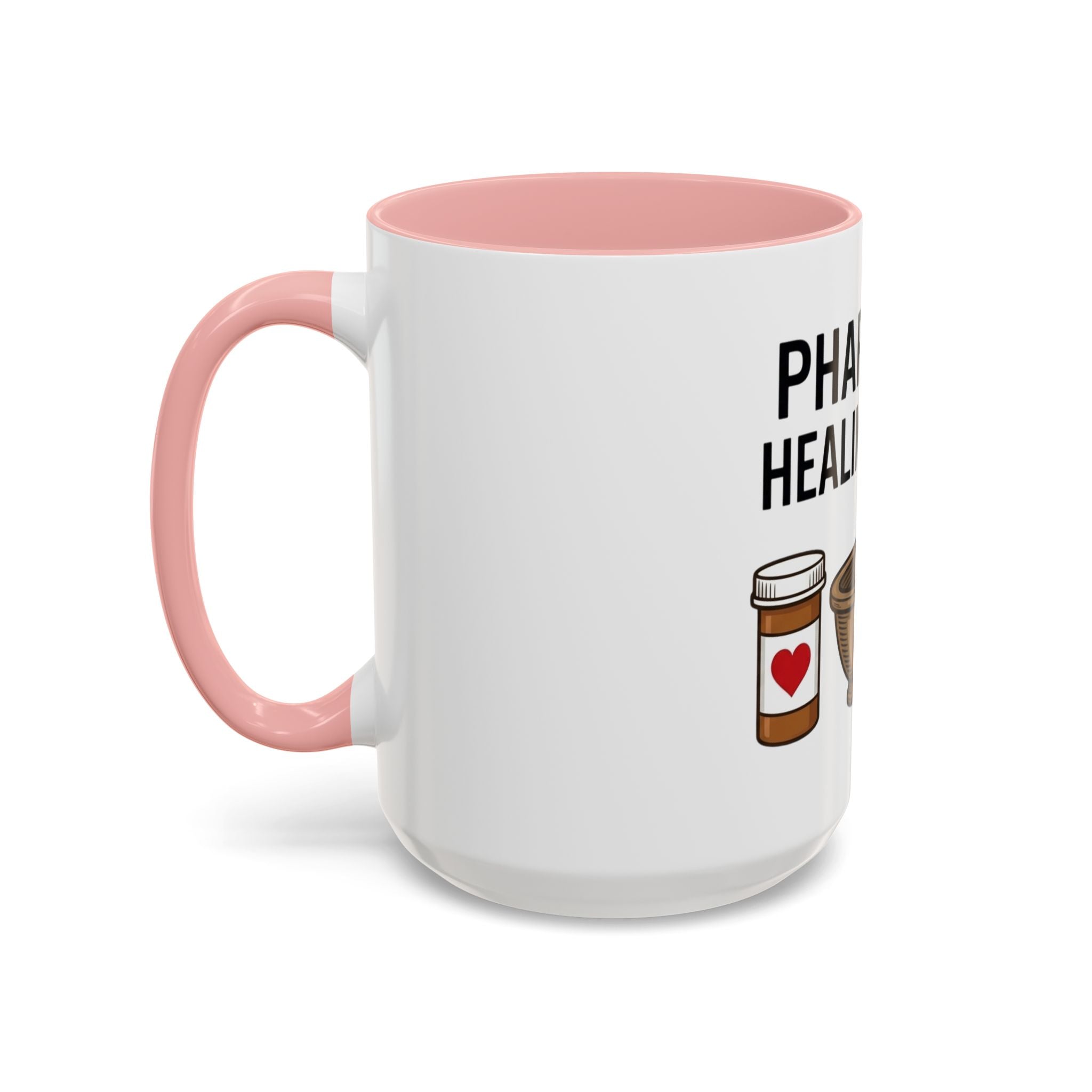 Pharmacy Healing Heart Coffee Mug — Pharmacist Appreciation Accent Mug