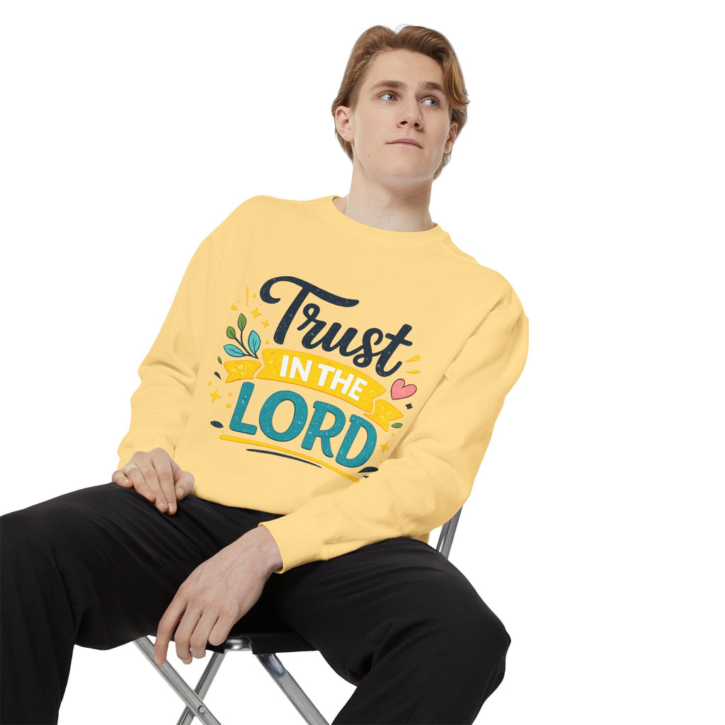 Trust in the Lord Sweatshirt — Inspirational Christian Faith Crewneck