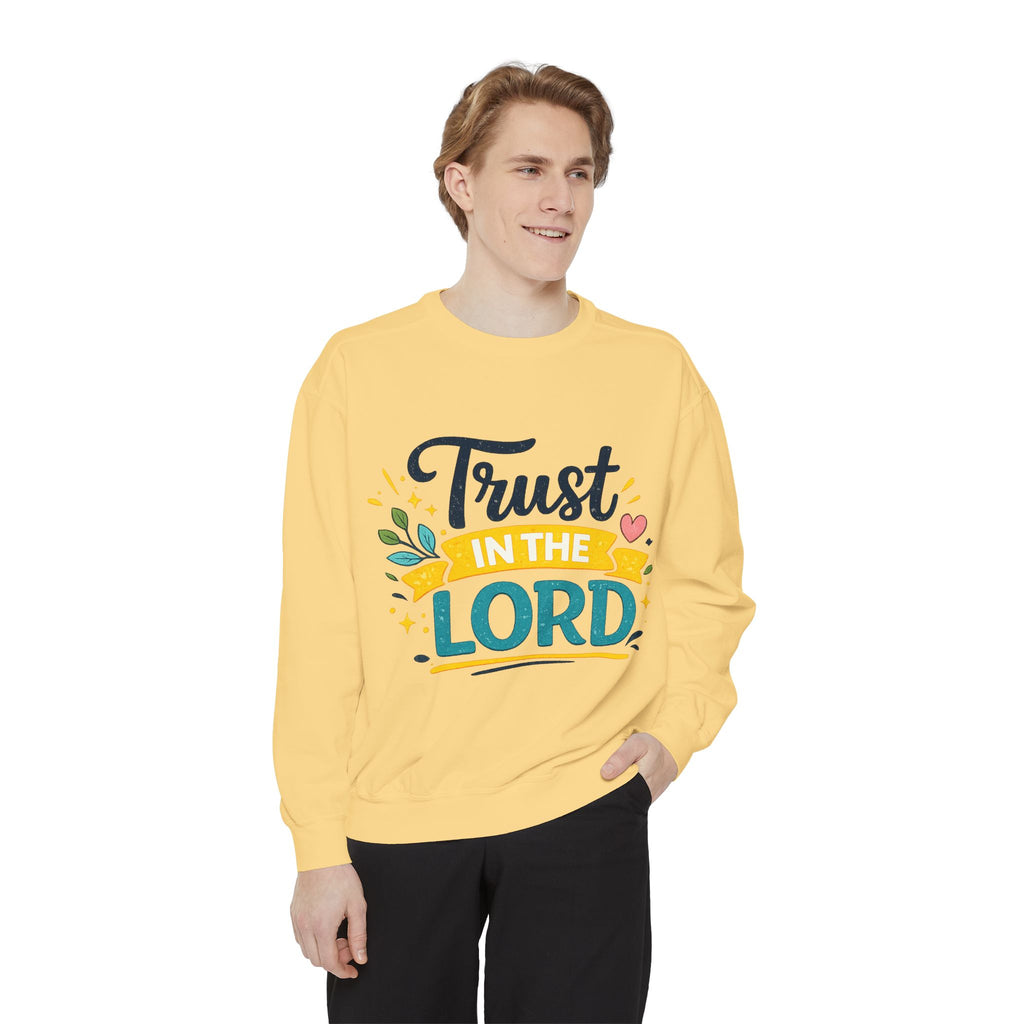 Trust in the Lord Sweatshirt — Inspirational Christian Faith Crewneck