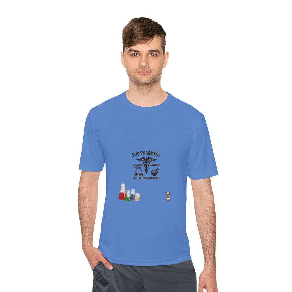 Lab Tech Tee — 'PhD Pharmacy' Science Beakers Graphic Shirt