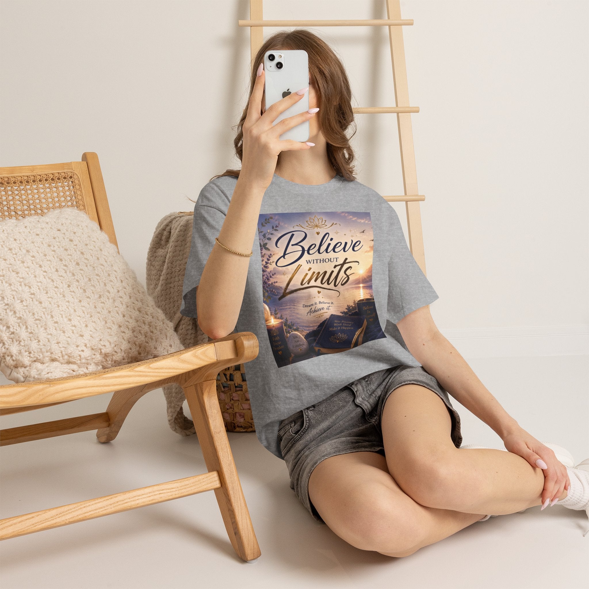 Believe Without Limits T-Shirt — Inspirational Faith Graphic Tee