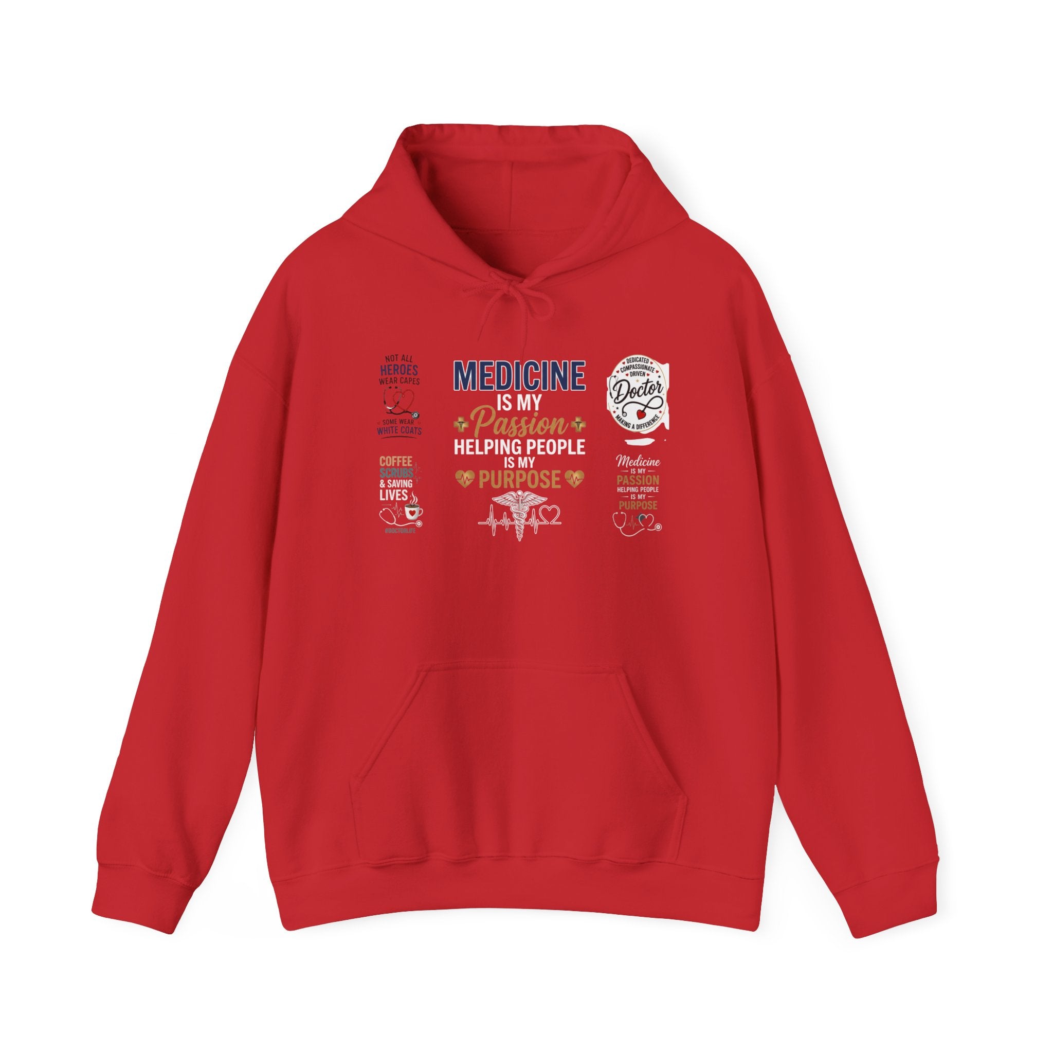 Medicine Passion Purpose Hoodie – Medical Student & Nurse Gift Pullover
