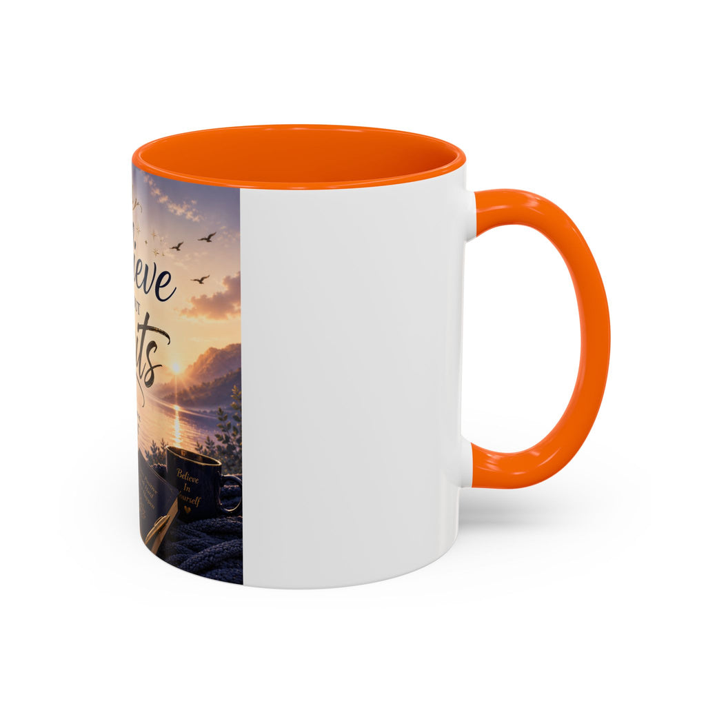 Believe Without Limits Coffee Mug — Inspirational Motivational Ceramic Mug (11/15oz)