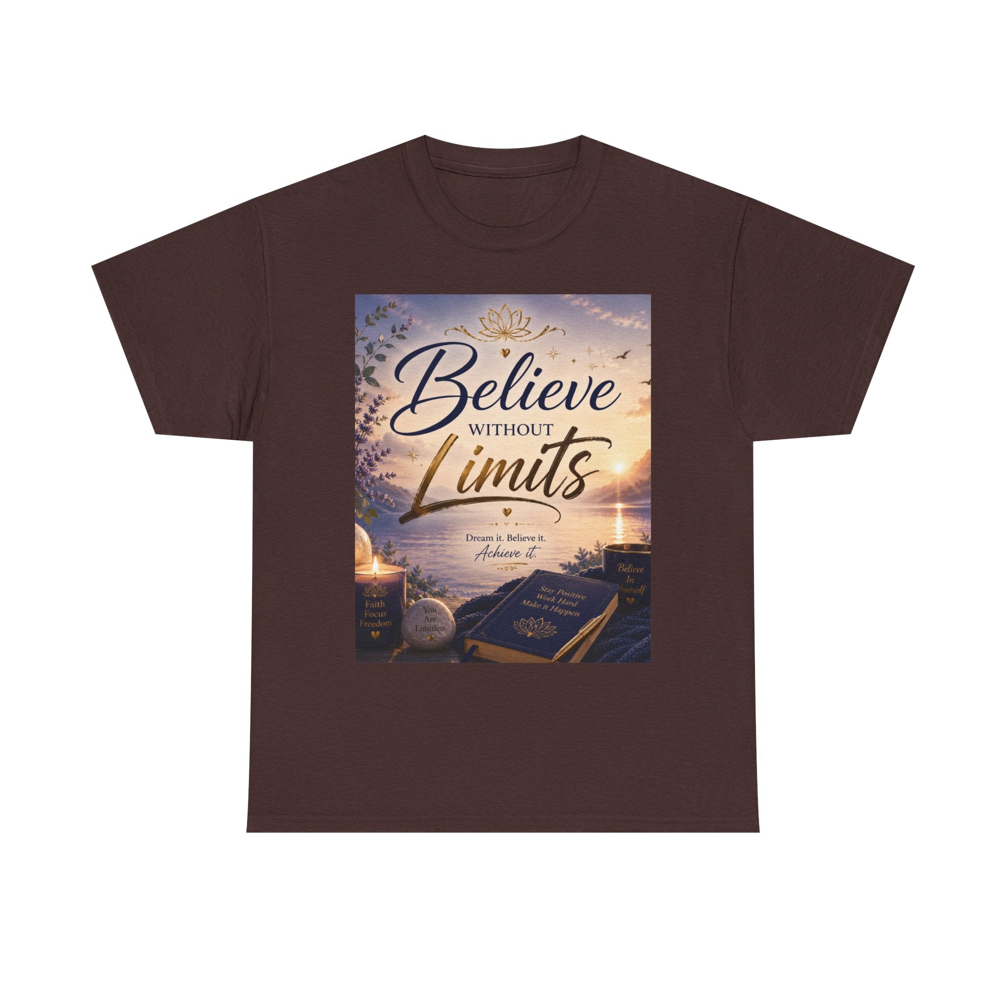 Believe Without Limits T-Shirt — Inspirational Faith Graphic Tee