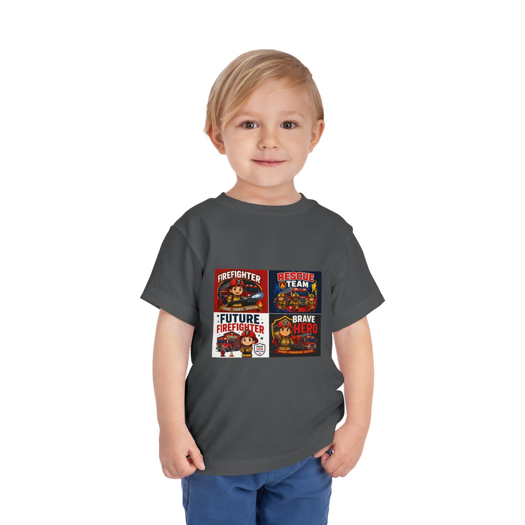 Toddler Firefighter Tee – "Future Firefighter" Rescue Team Brave Hero Kids Shirt