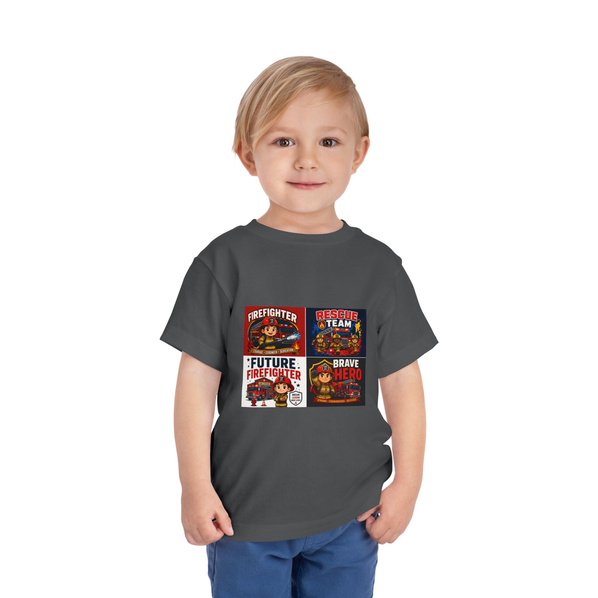 Toddler Firefighter Tee – "Future Firefighter" Rescue Team Brave Hero Kids Shirt
